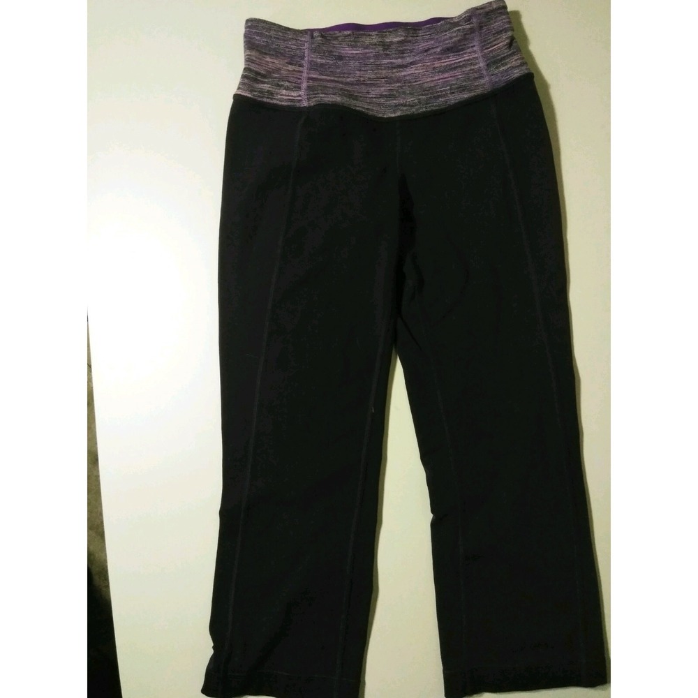 Lululemon Womens Cropped Capri Athletic Yoga Running Pants Leggings Size 2@9